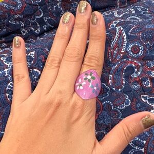 Pink Floral Ring